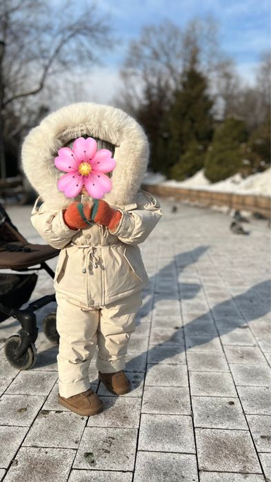 Зимний детский комбинезон