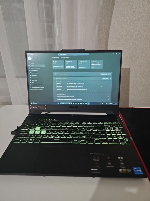 Ноутбук Asus tuf gaming f15