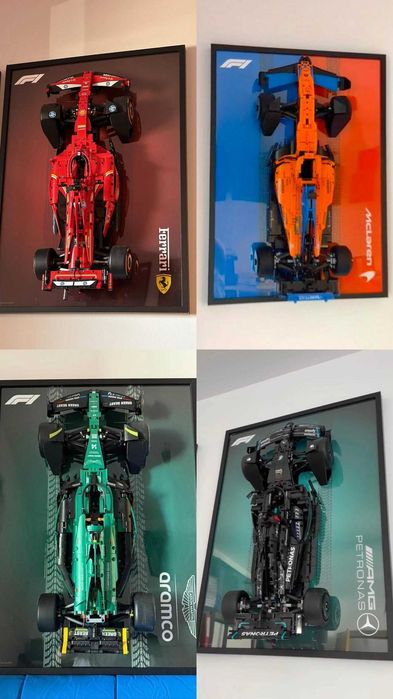 Suport Display LEGO F1 Tehnic - Toate echipele