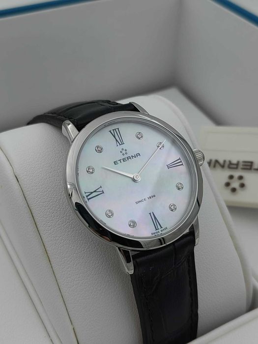 Ceas Eterna Eternity Lady Diamonds 32 mm – Swiss Made – Nou – Full Set