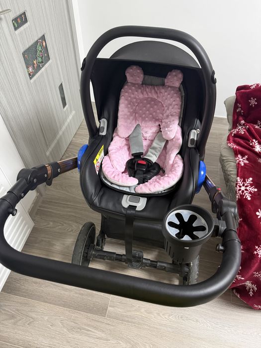 Krausman – Carucior 3 in 1 Storm Pink Shiny