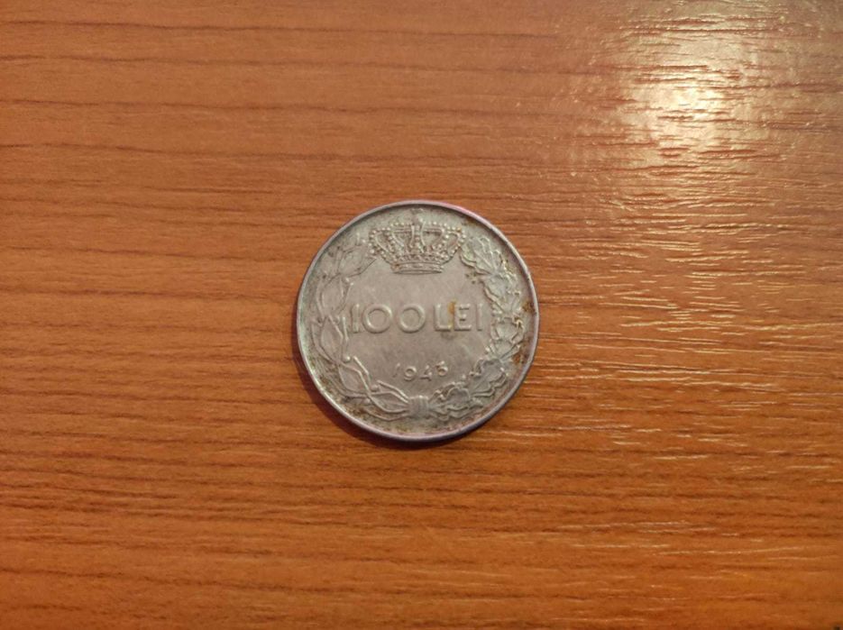 Moneda colectie 100 de lei  Regele Mihai 1943