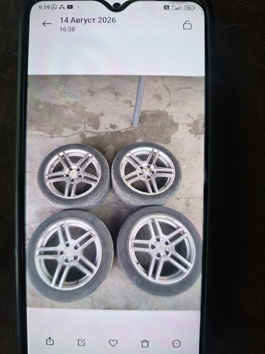 Продам резину с дисками 235на 45.р17