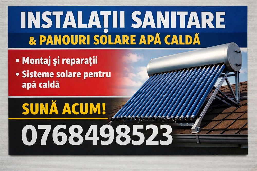 Montaj panouri apa calda