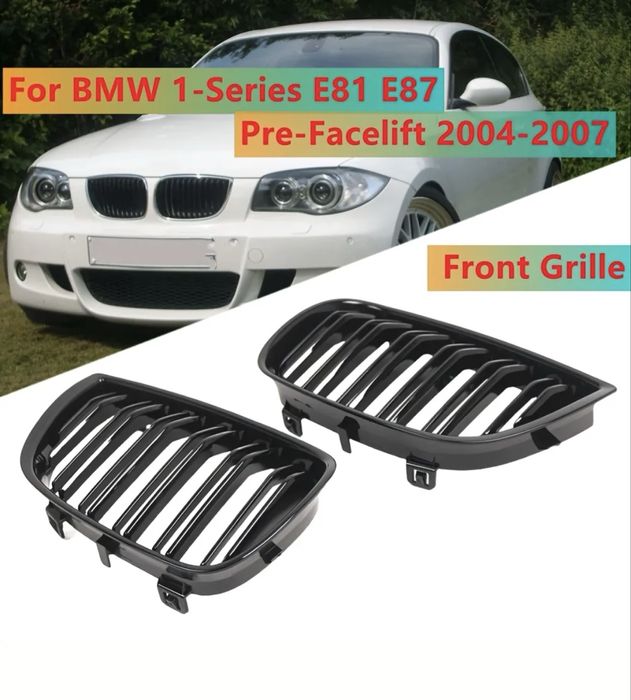 Set Grile/Nari Duble Bmw Seria 1 E87 Non-Facelift 2004-2007