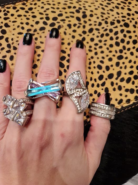 Сребърни пръстени,обеци,синджири