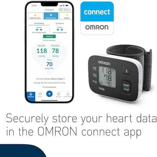 Tensiometru de incheietura Omron RS3, 60 de masuratori, validat clinic