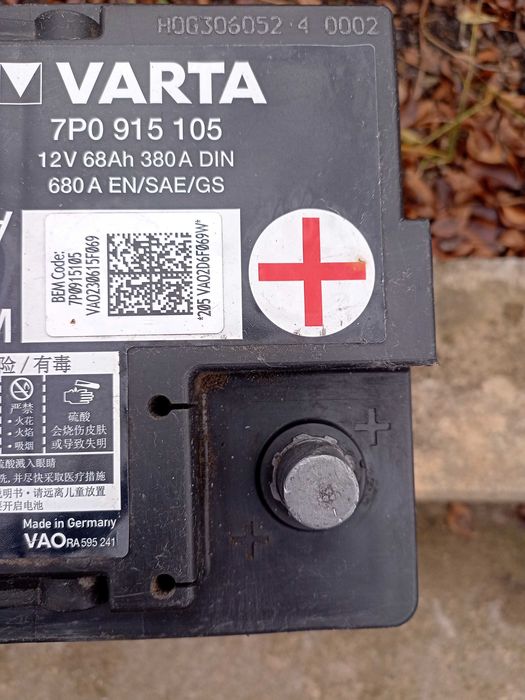 Оригинален AGM акумулатор Varta 68ah, VAG
