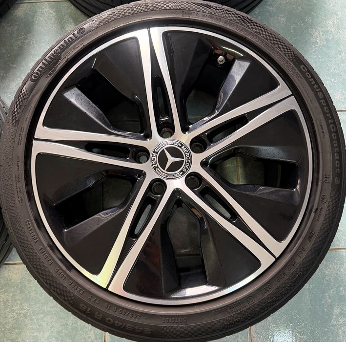 Jante aliaj bicolore R18 originale Mercedes C W205 T205 doua latimi