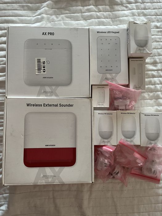 Kit sistem alarma antiefractie hikvision ax pro, wifi, gsm, 3g 4g