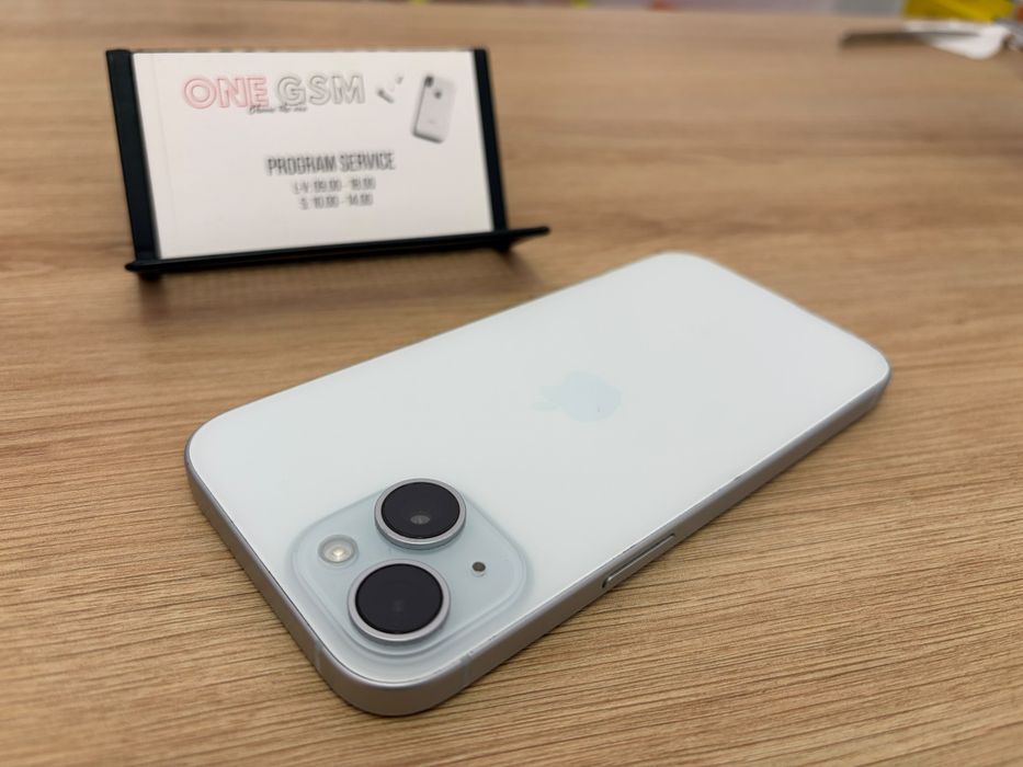 iPhone 15 128GB Blue– Second-Hand în stare buna!