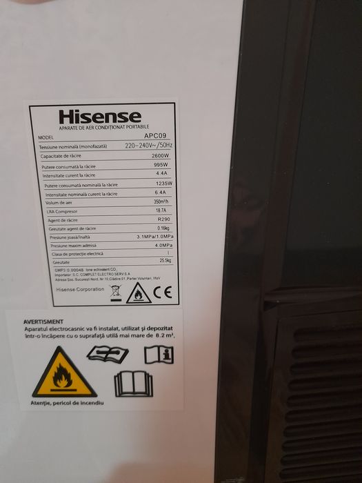 Aer conditionat 9000 btu-Hisense