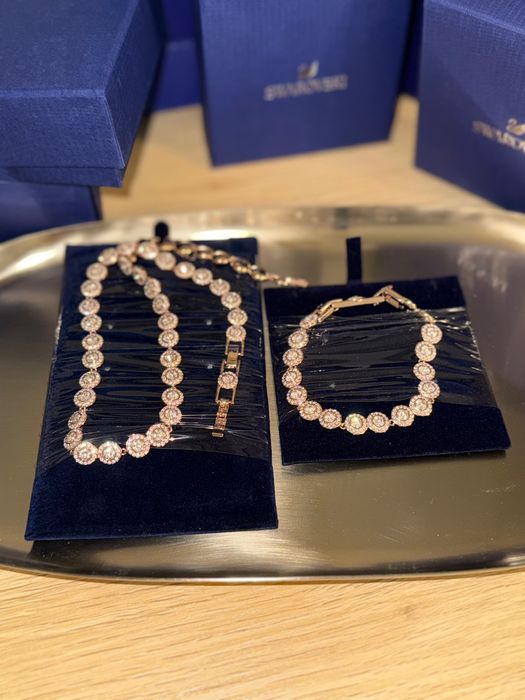 Set Swarovski Angelic Rosé brățară si colier