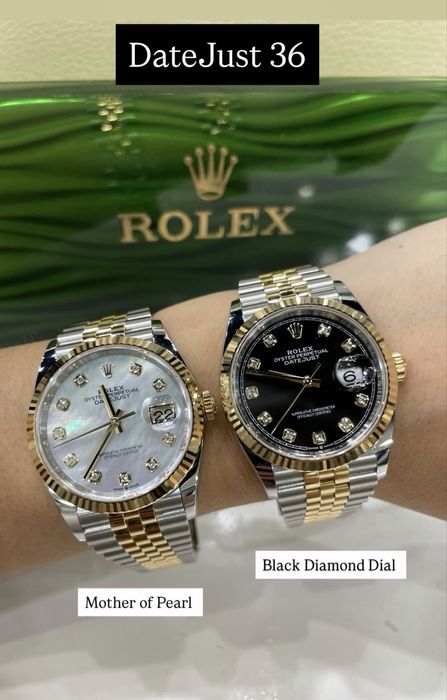 Rolex Date-Just 36 Mother of Pearl Dial ETA 3235