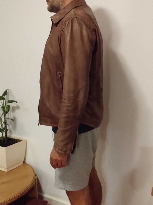 Jacketa piele Massimo Dutti toamna - primavara