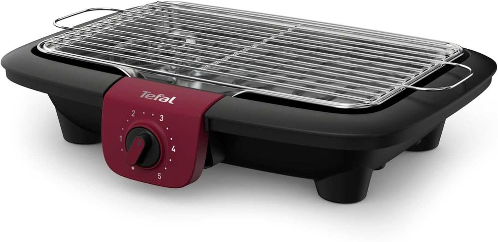 ПРОМО Нова 2г Гаранция Мощна Електрическа Скара Tefal EasyGrill Red BG90E5, 2300W