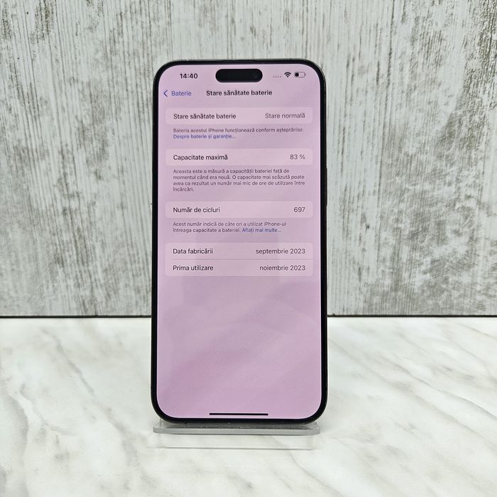 IPhone 15 Pro Max 512GB 83% Black Zeus Amanet Vitan 3925