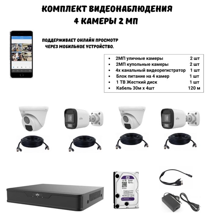 Продажа Аналоговые комплекты видеонаблюдения