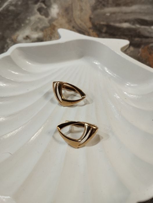 Золотые серьги , Россия, проба 585 , крупные