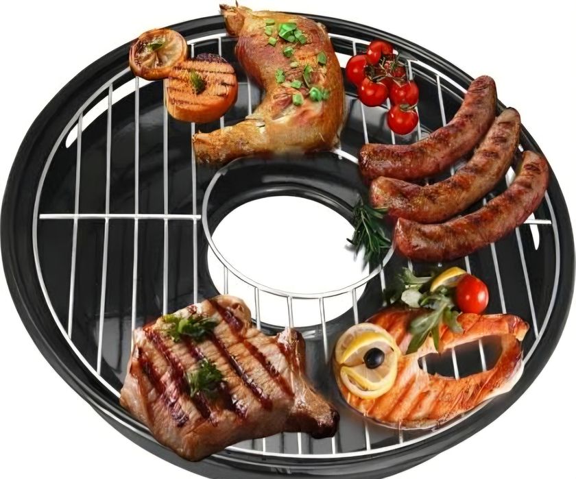 Gratar grill cu capac si maner detasabil pentru aragaz