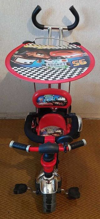 Детский велосипед с ручкой для управления б/у