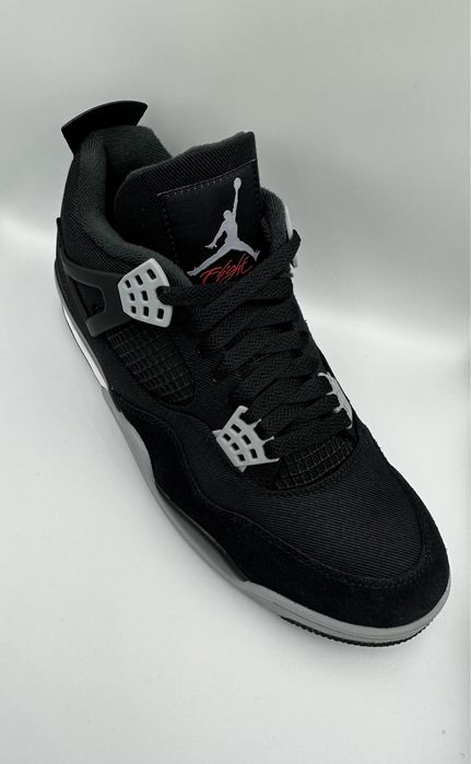 Jordan 4 Black Canvas
