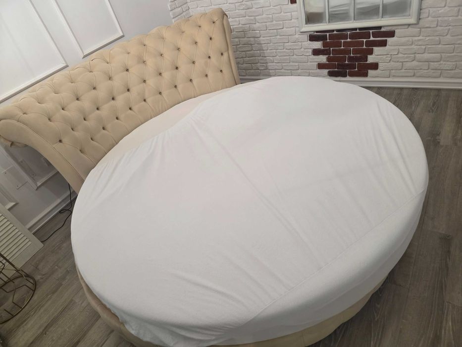 Vand Pat Rotund Chesterfield 200cm Saltea burete 200cm diametru