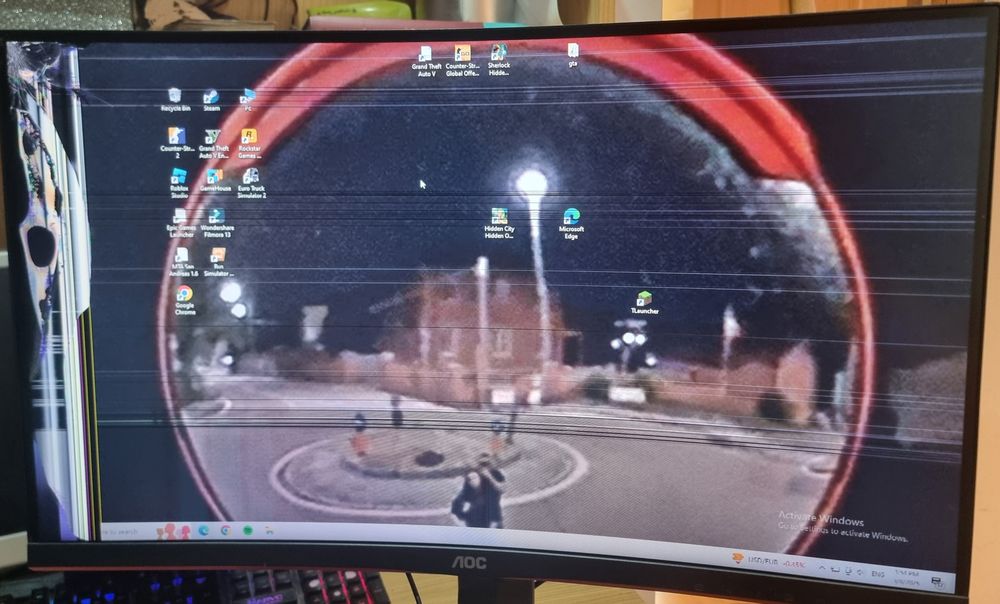 Monitor Gaming curbat AOC 27" 240Hz spart