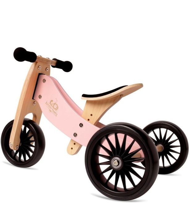 Bicicleta, Tricicleta copii 2 in 1 Kinderfeets Tiny Tot Plus Rose
