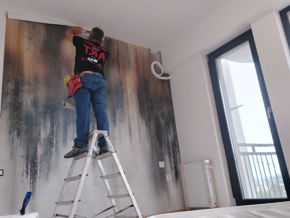 Montaj & producție fototapet vlies- montaj cornise ,plinte , profile