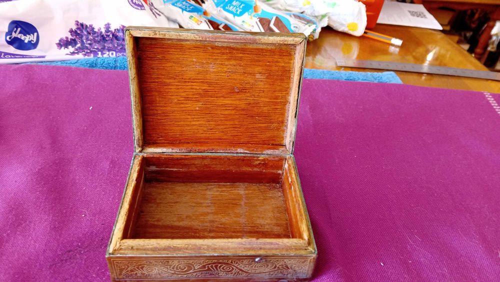 Кутия за бижута или цигари от Месинг