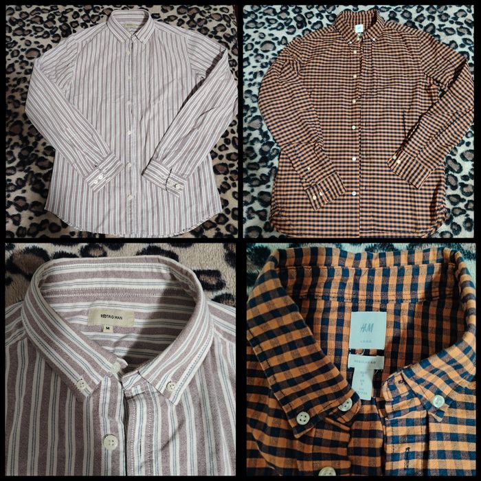 Фирменние рубашки H&M. Red tag