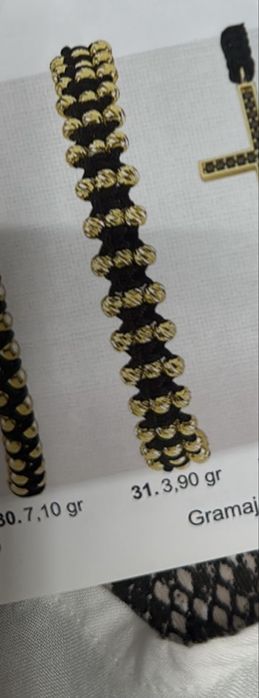 Bratara cu bile de Aur 14K 3.9gr