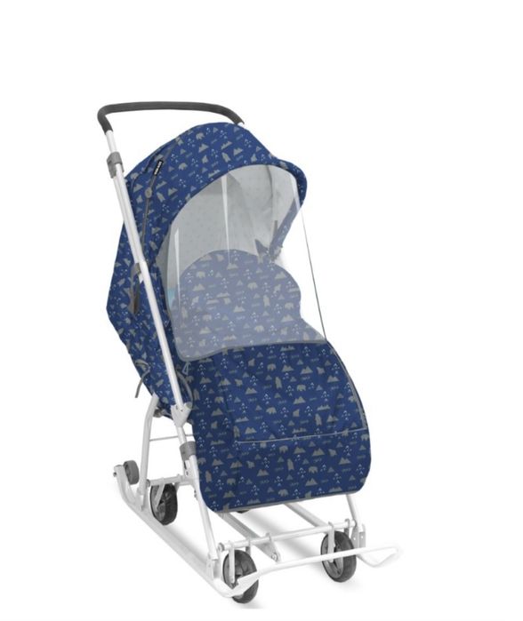 Санки-коляска в отличном состоянии. Есть дождевик