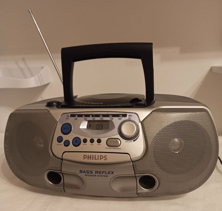 Philips Soundmachine CD+MP3, Radio FM+MW, Casetofon