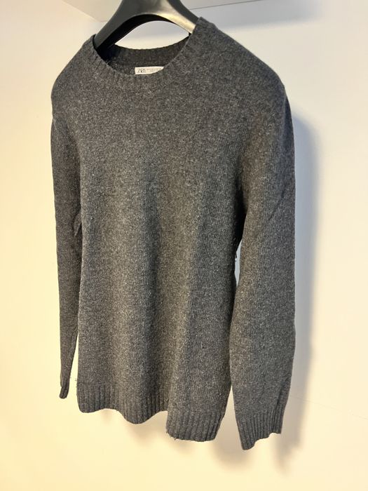 Pulovar Zara la baza gatului culoare gri