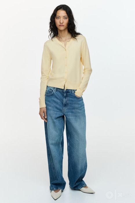 Кардиган H&M в трендовом сливочном цвете