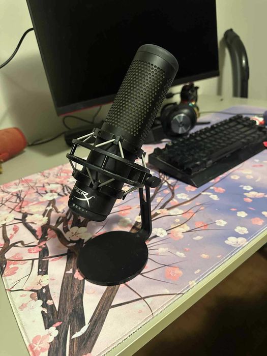 Микрофон HyperX - QuadCast S, RGB, черен