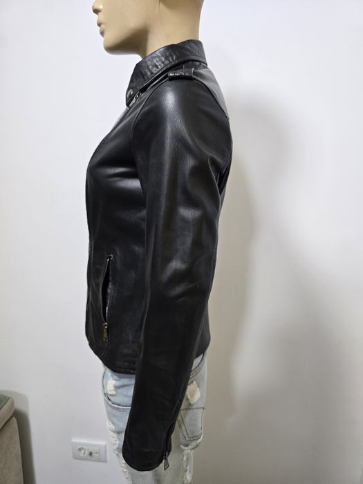 Geaca de piele naturala gen manusa LAYERS ca noua L-XL motor