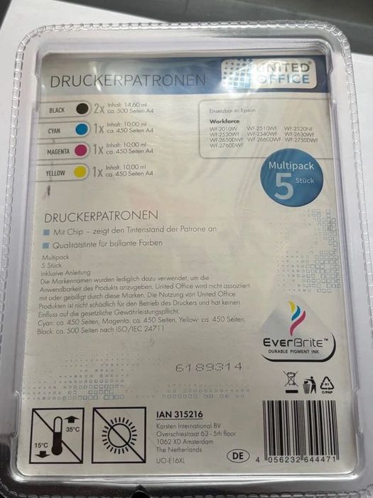 Set 5 cartuse E16XL compatibile Epson de la United Office