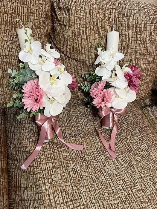 Realizez buchete si lumanari cununie