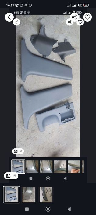 Lacetti jentra bamper salon plastmassa