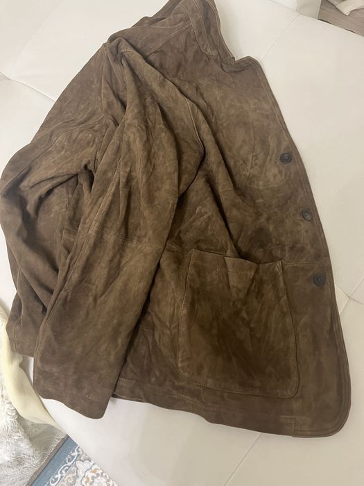 Пиджак замшевый Massimo Dutti размер XL