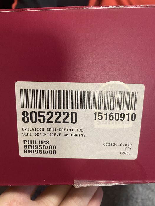 Фотоепилатор Philips BRI958/00