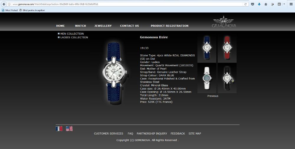 Gemonova Dzire cu diamante, nou in cutie