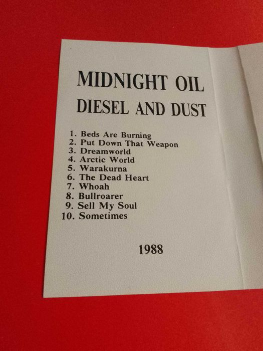 Аудио касета Midnight Oil (Diesel and dust)
