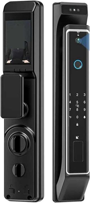 Замок с отпечатком паролем и ключ картой  надёжный, есть гарантия