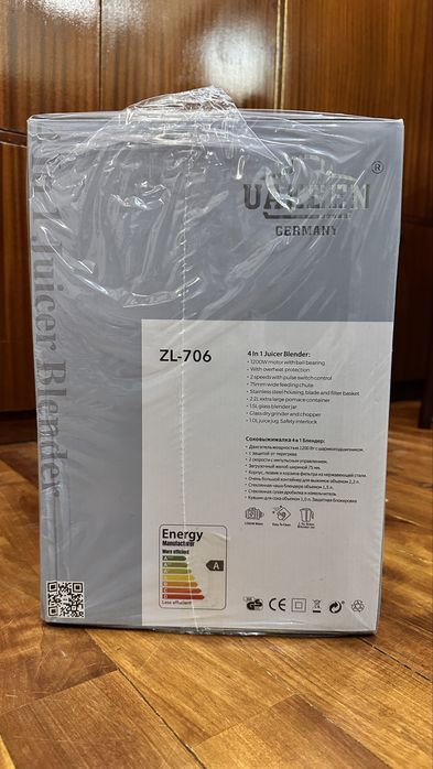 НОВАЯ Соковыжималка UAKEEN ZL-706 4 в 1 — В КОРОБКЕ