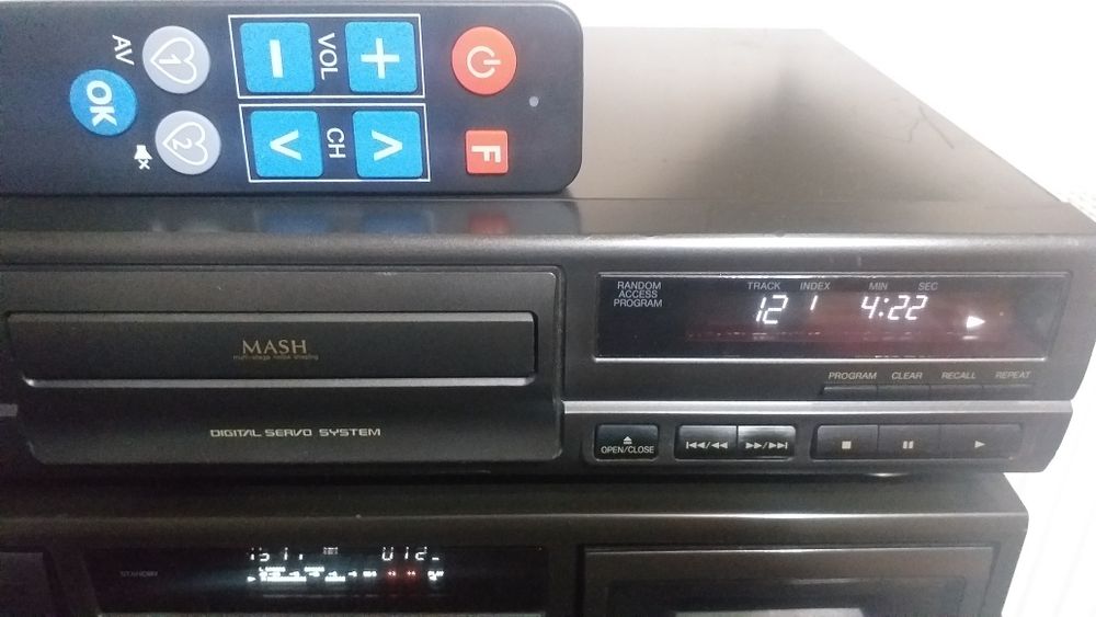 Technics deck RS-TR373 si cd SL-PG370A telecomanda