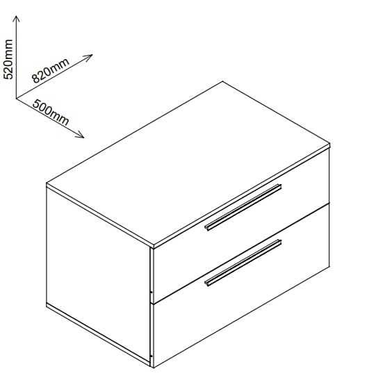 Comodă cu sertare Nouă, nemontată